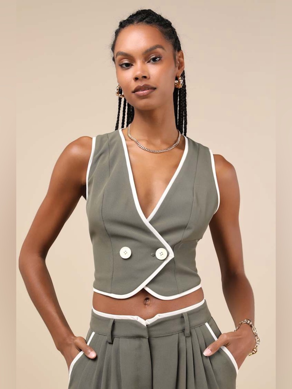 NWT LULUS COLORBLOCK VEST